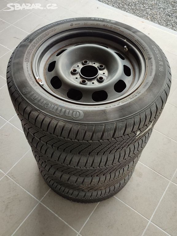 zimní komplet BMW 16" 5x120 ET31 pneu 205/60/16