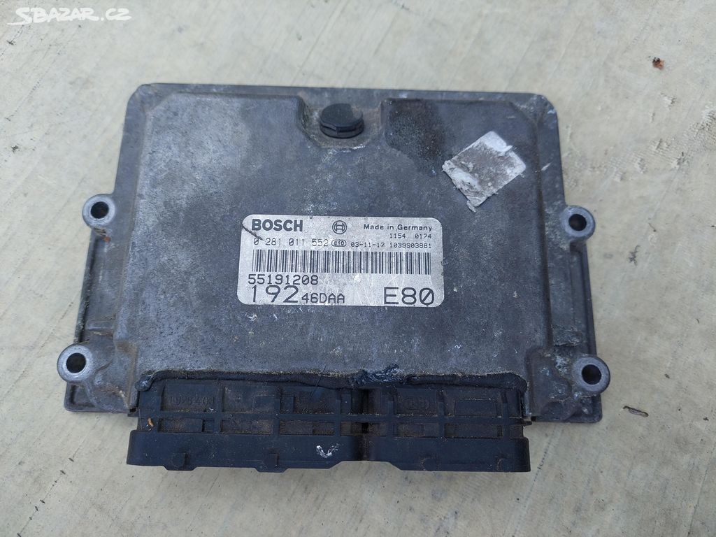 Fiat Stilo 1.9 JTD - ŘJ ECU jednotka motoru