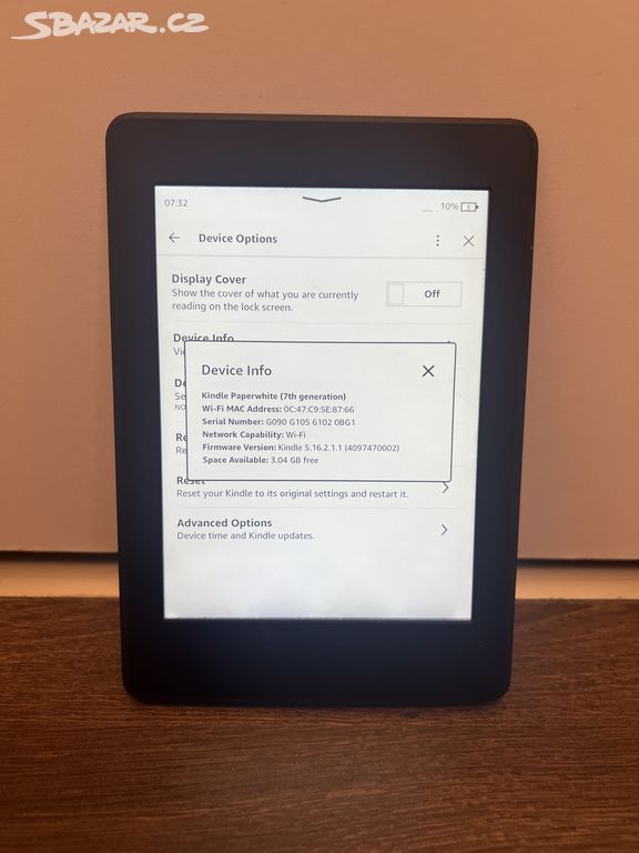 Amazon Paperwhite Kindle 7. gen čtečka knih 4GB