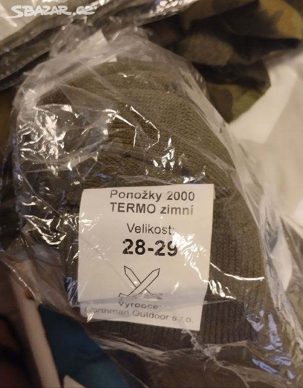 Prodám Ponožky 2000, Termo zimní AČR