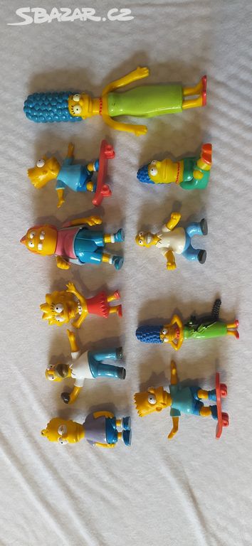 10 retro figurek simpsonovi , simpsons , simpson.