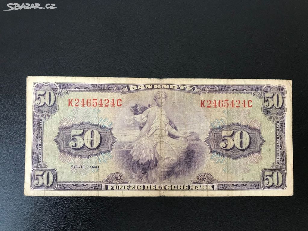 Bankovka Německo - 50 Mark - 1948