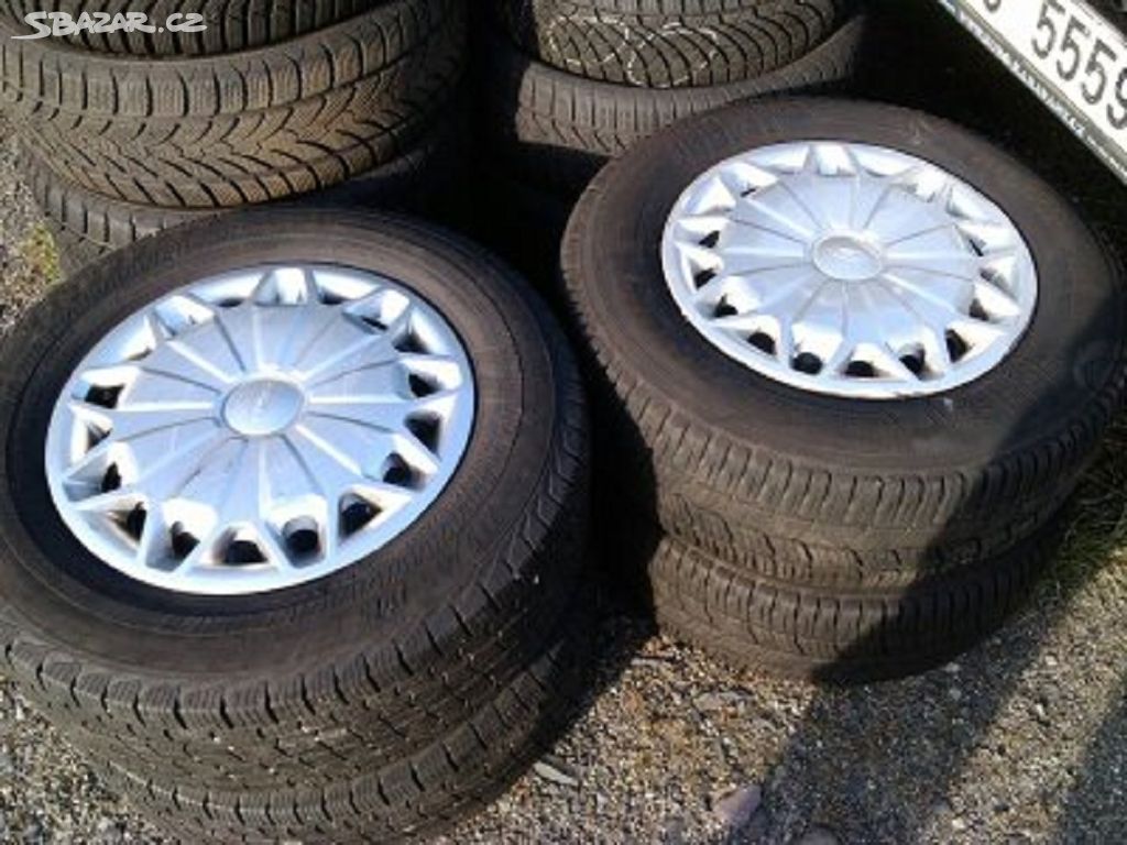 4x kompletní kola Ford 6.5Jx15 rozteč 5x160 ET60