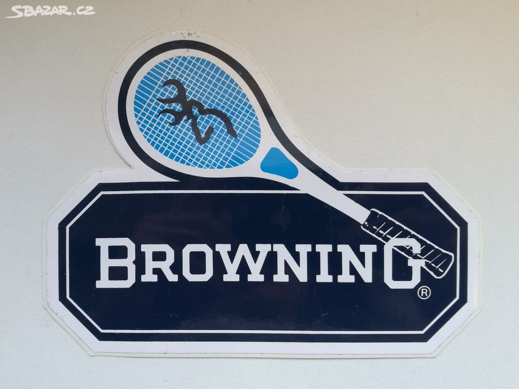 Retro samolepka - BROWNING - tenis