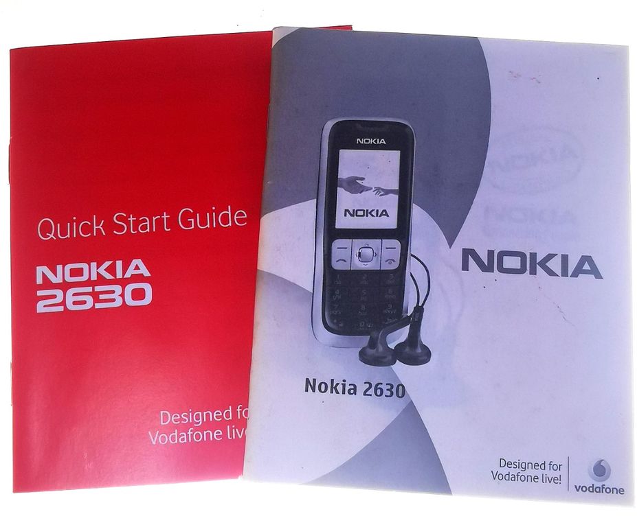 Návod pro mobilní telefony Nokia 2630