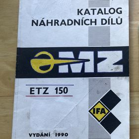 Obrázek k inzerátu: katalog náhradních dílů na MZ 150