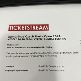 Obrázek k inzerátu: Vstupenky na Gambrinus Czech Darts Open 2024