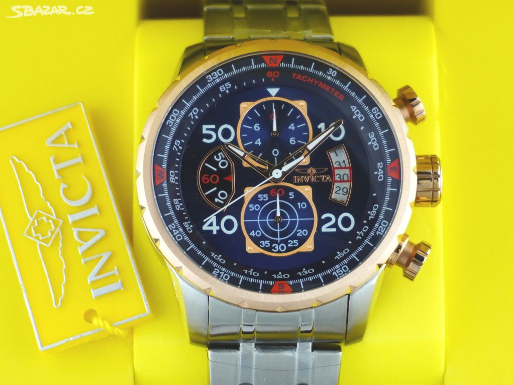 Invicta Aviator 17203 chronograf Praha Sbazar.cz