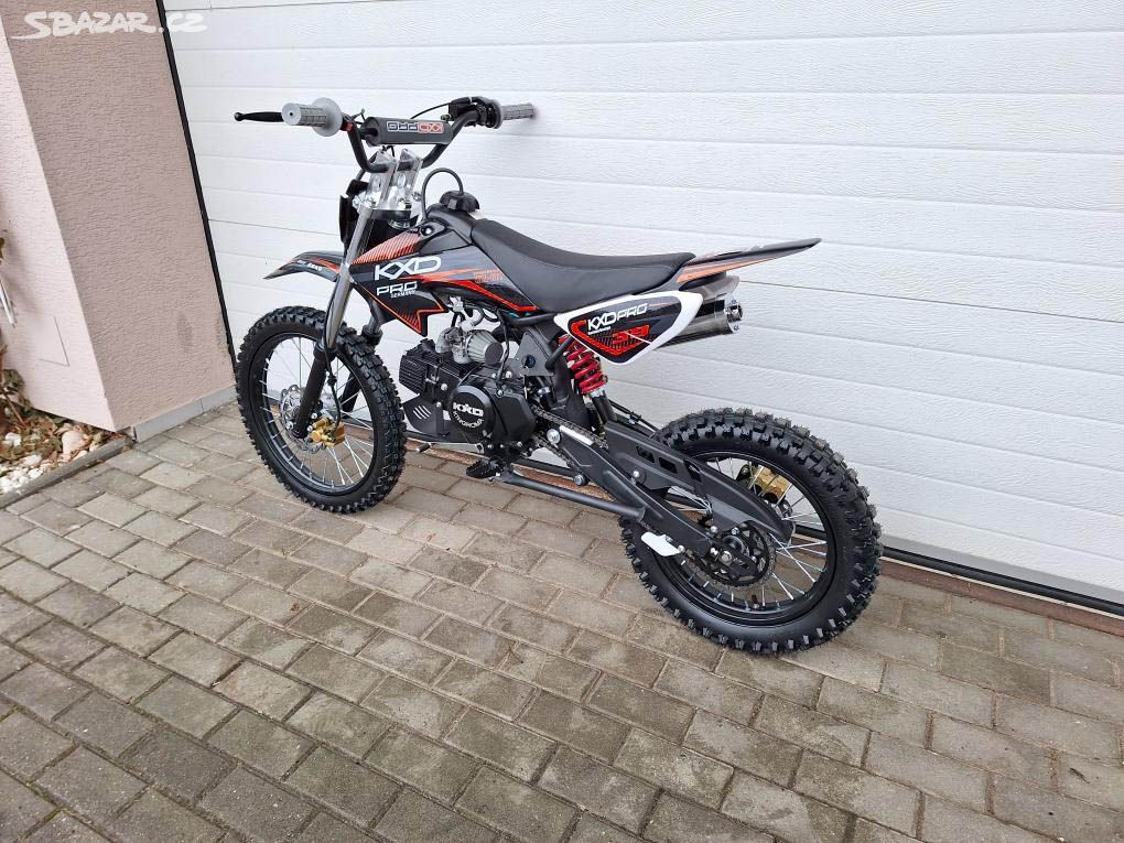 dirtbike pitbike 125ccm KXD 607 17 14 ervena Novy Malin umperk Sbazar.cz