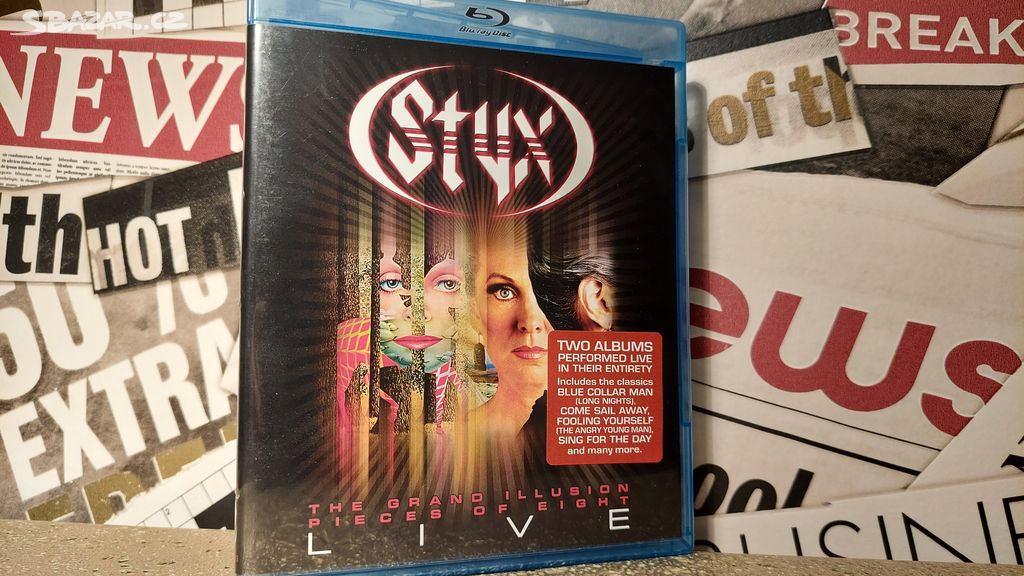 Styx - The Grand Illusion Pieces Of Eight Blu-ray - Praha - Sbazar.cz