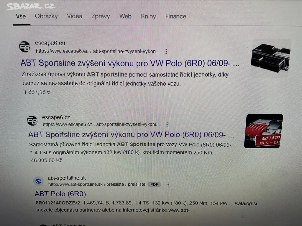 Řídící jednotka - Chip ABT 1.4 GTi RS Cupra - fotka 2