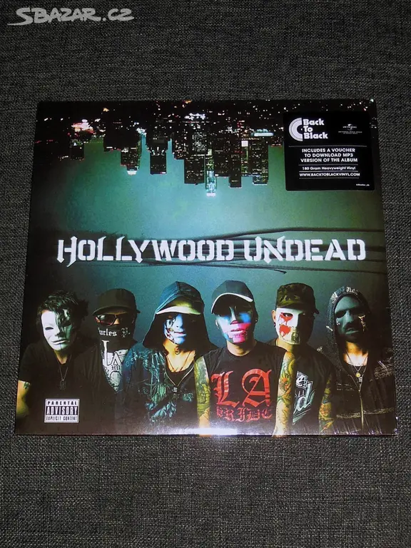 Coffret Hollywood Undead Swan Songs Vinyle + Tee-shirt Petit Noir - Homme
