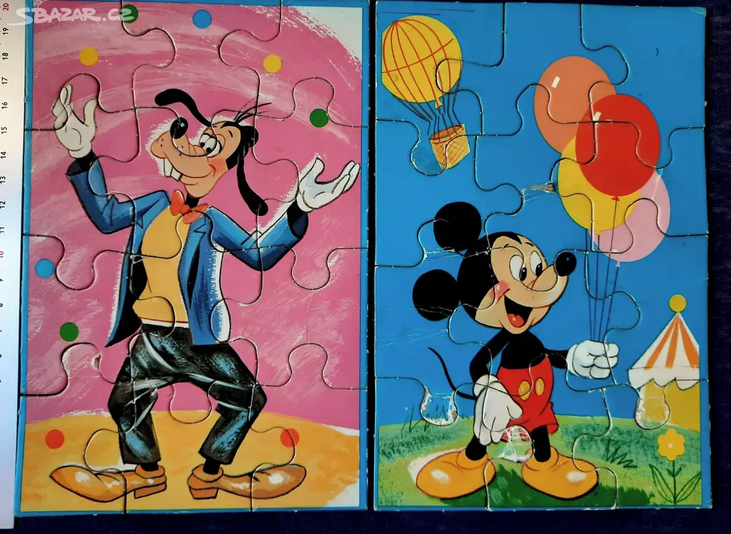 Náhled: Vintage puzzle Mickey Mouse a přátelé