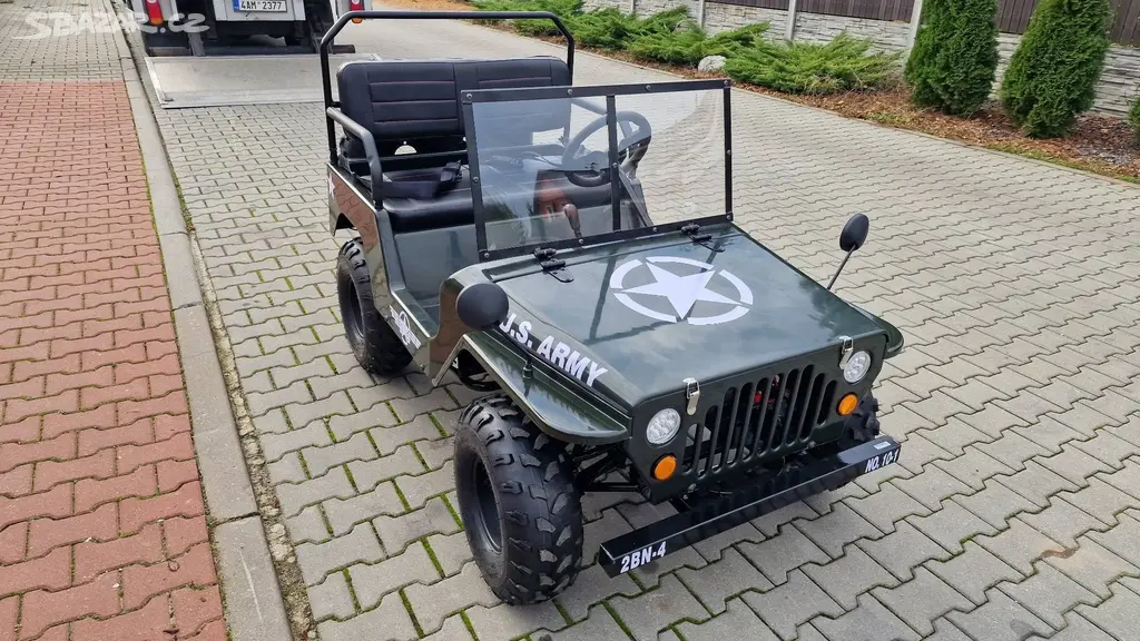 Mini Jeep Willys 150ccm děti a dospělé, 3 rychlost - fotka 2