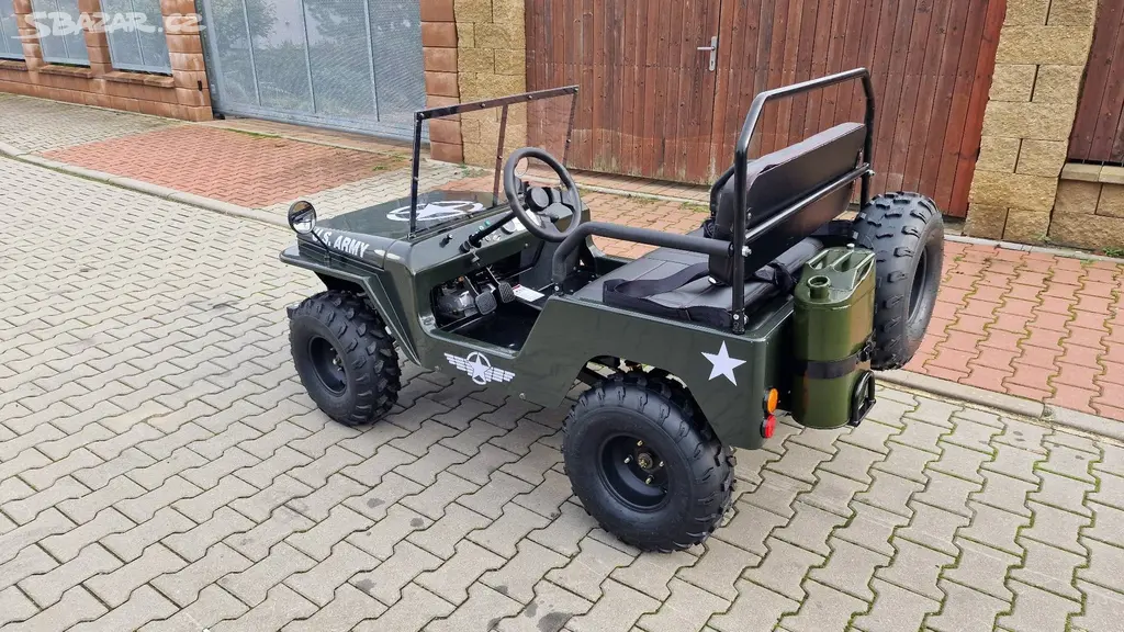 Mini Jeep Willys 150ccm děti a dospělé, 3 rychlost - fotka 3