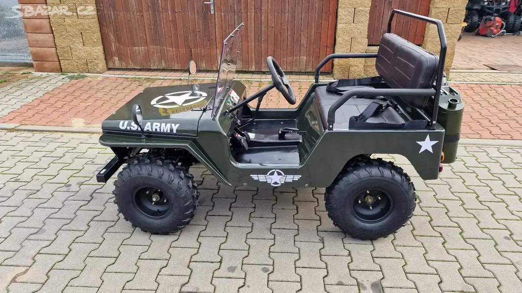 Mini Jeep Willys 150ccm děti a dospělé, 3 rychlost - fotka 4
