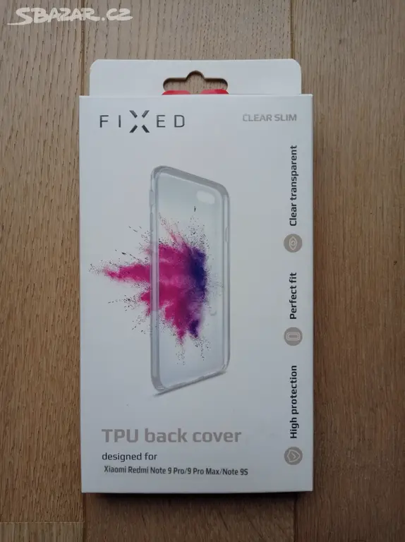 Náhled: FiXed TPU back cover pro Xiaomi Redmi Note 9 Pro