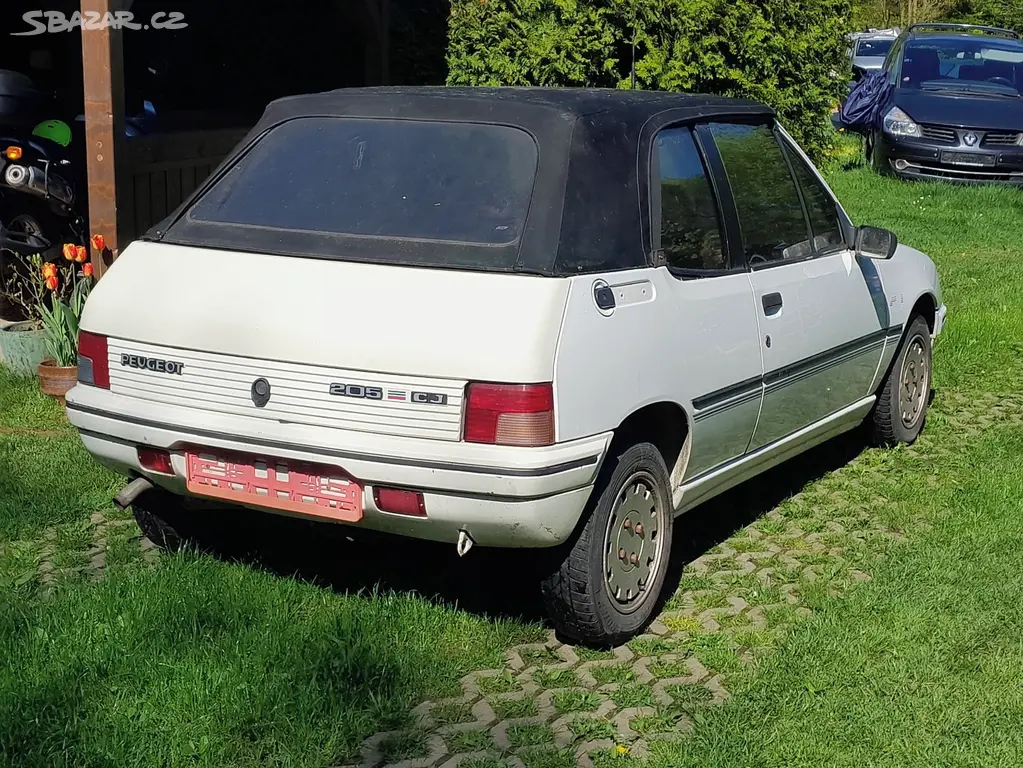 Peugeot 205 Cabrio CJ benzin plně pojízdný - fotka 2