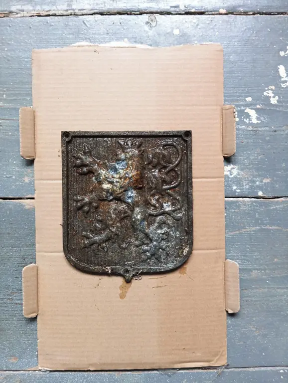 Kovový erb - Praha, Kyje - Bazar - Sbazar.cz