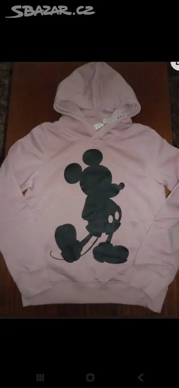 Náhled: NOVÁ-H&M-MIKINA S MICKEY MOUSE NA SLEČNU 12-14 LET