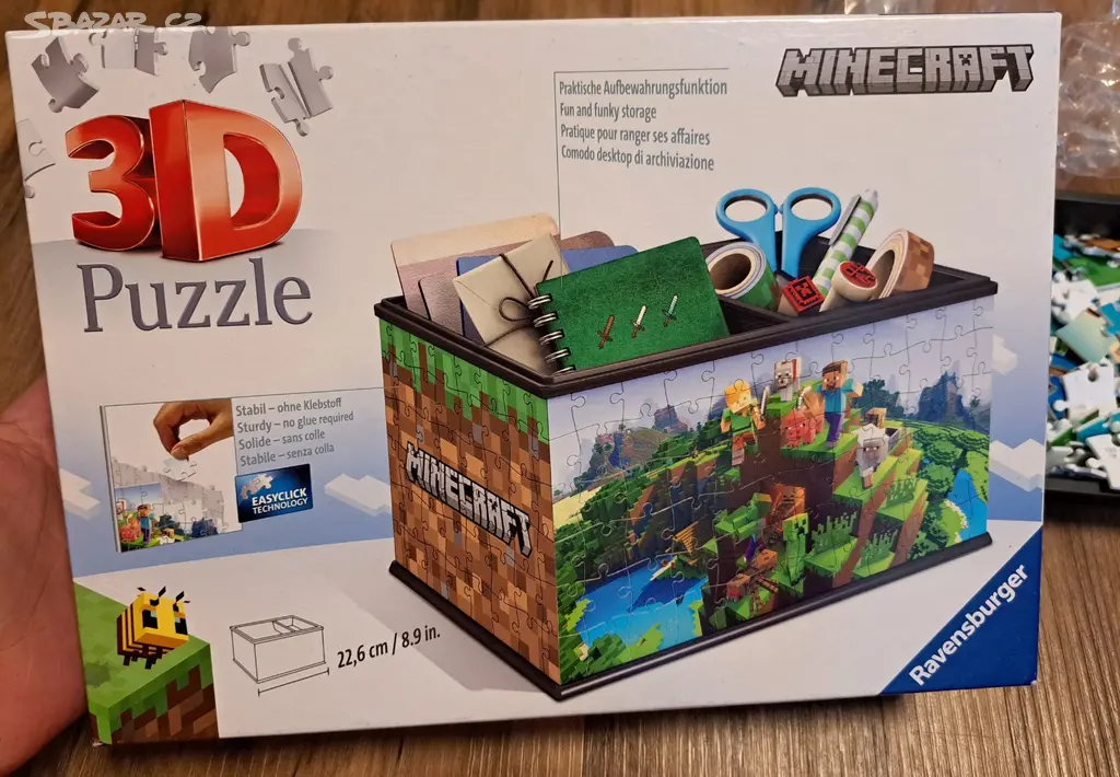 3D puzzle Minecraft úložná krabice Ústí nad Labem Bazar