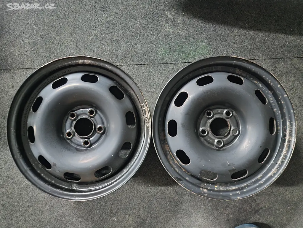 Škoda Fabia  plechový disk 2x  použitý