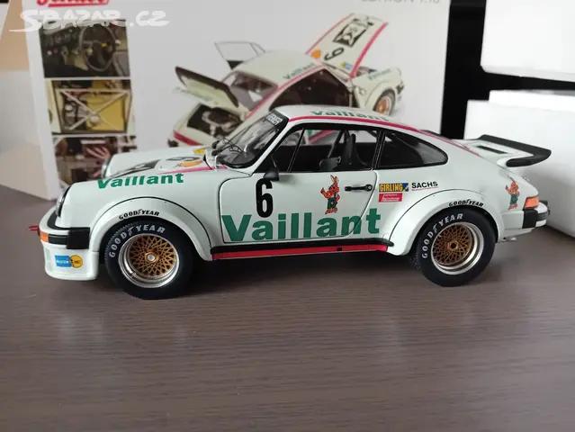 Coche miniatura Porsche 934 1976 1/12 Minichamps No.65 -Kremer Racing Elf 24h Le