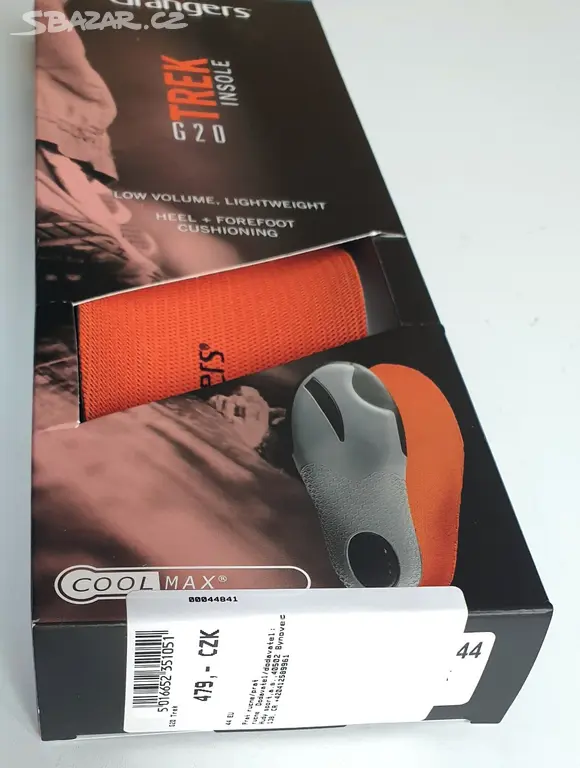 Soletta Grangers G20 Trek EVA, doppia densità, arco, Coolmax DermoDry
