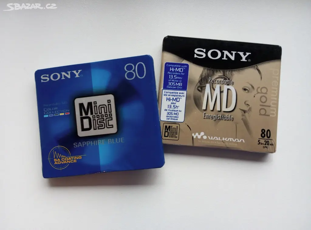 Lot De 5 MiniDisc Sony MD ES 80 Minutes – Neufs, Série 250923