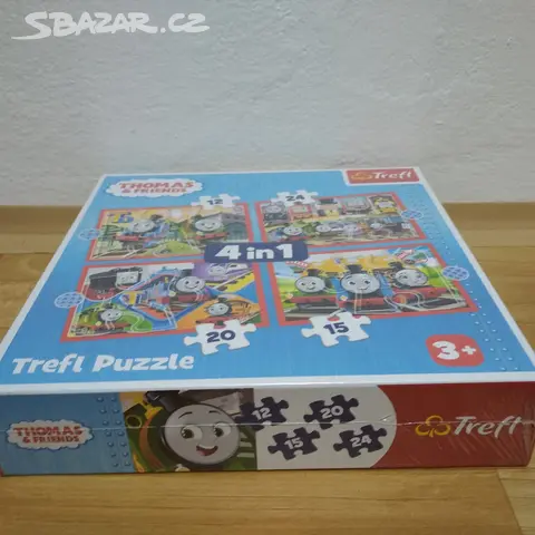 Puzzle Trefl Mašinka Tomáš 4 v 1 NOVÉ - Bělá nad Radbuzou - Bazar ...