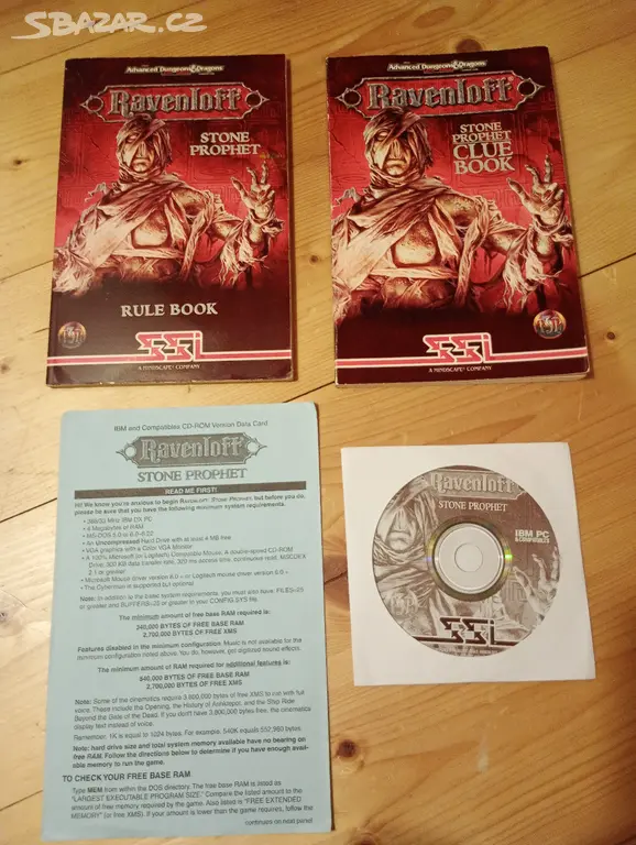 SSI Stone Prophet PC hra Dungeons & Dragons TSR - Praha - Bazar - Sbazar.cz
