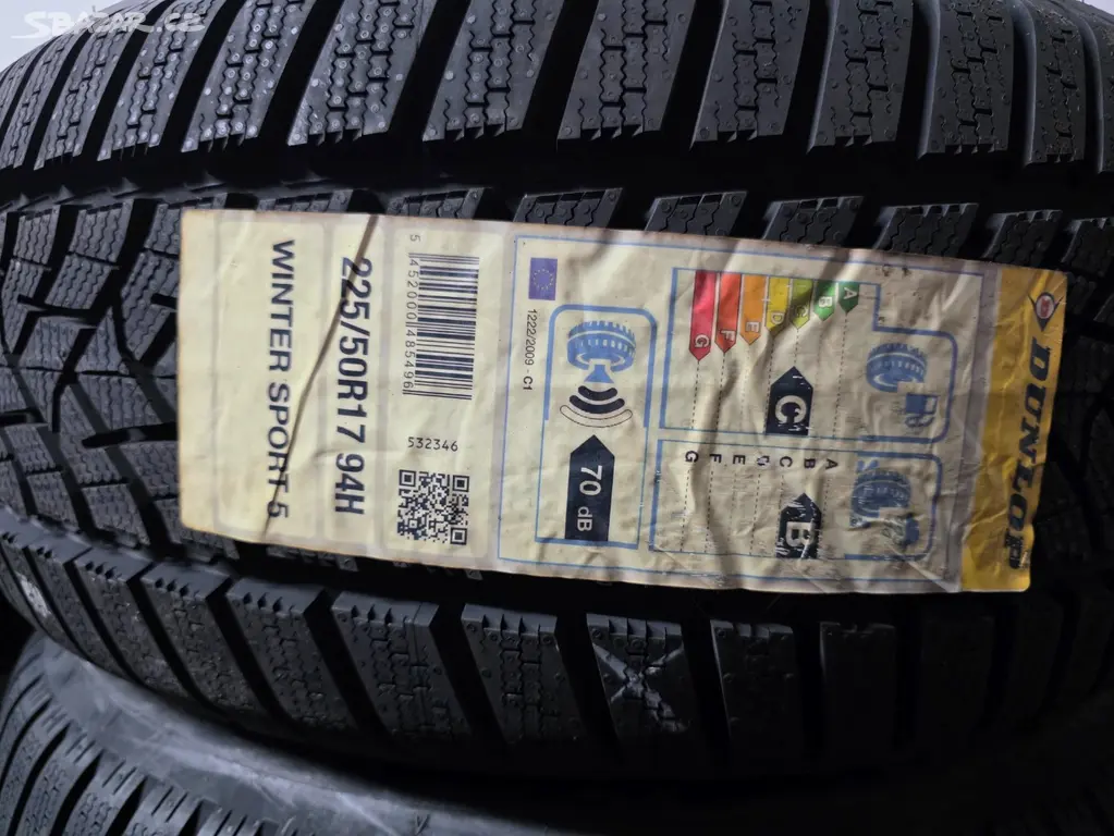 225/50 R17 94 H Dunlop Winter Sport 5 Zimní 1 Ks