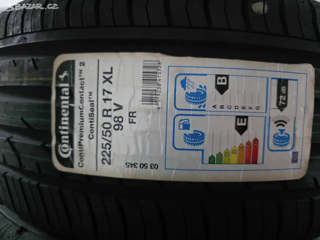 225/50 R17 98 V Continental CPC 2  Nová  1 Ks