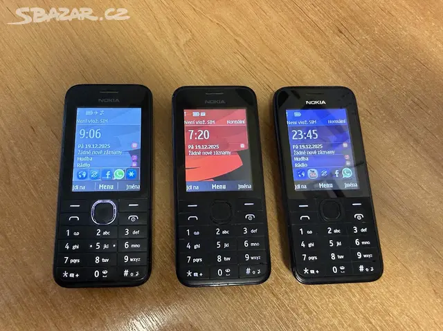 NOKIA 208 plně funkční s baterií, červená a černá - Praha - Bazar ...