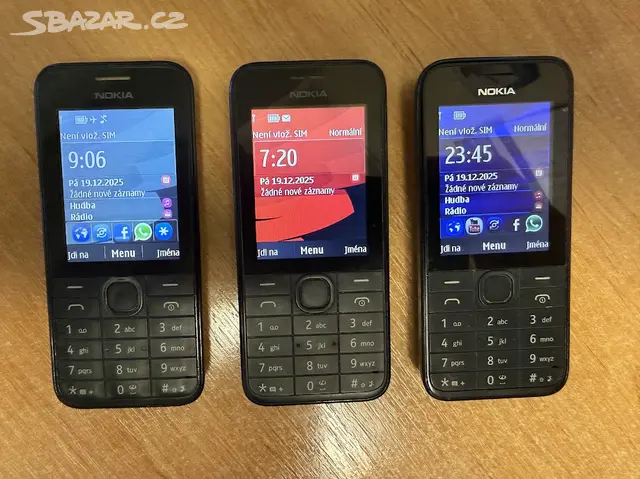 NOKIA 208 plně funkční s baterií, červená a černá - Praha - Bazar ...