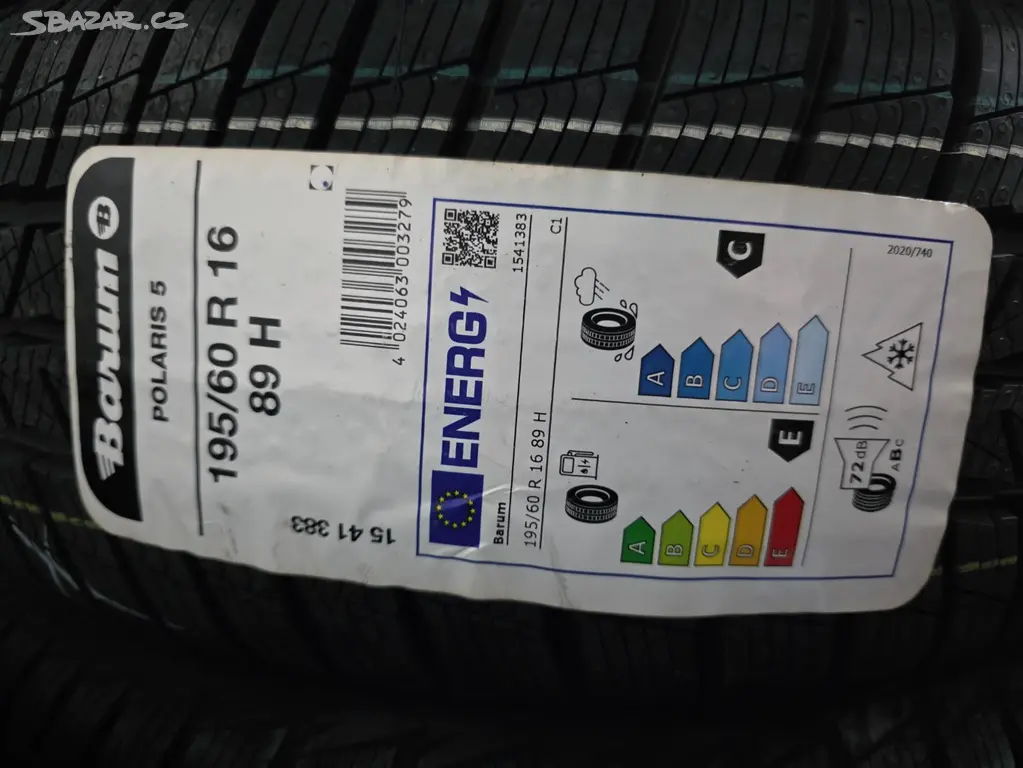 195/60 R16 89 H Barum Polaris 5 Zimní pneu Nové