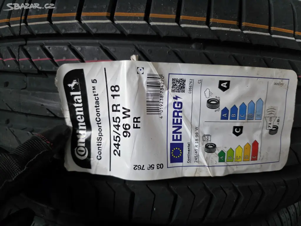 245/45 R18 96 W Continental CSC 5 Letní 1 Ks Nová