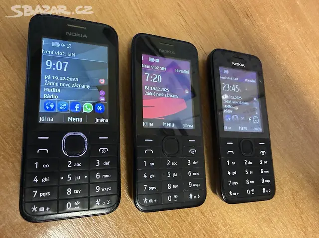 NOKIA 208 plně funkční s baterií, červená a černá - Praha - Bazar ...