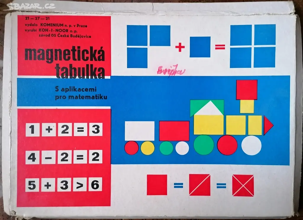 Retro Magnetická tabulka matematika - Znojmo - Bazar - Sbazar.cz