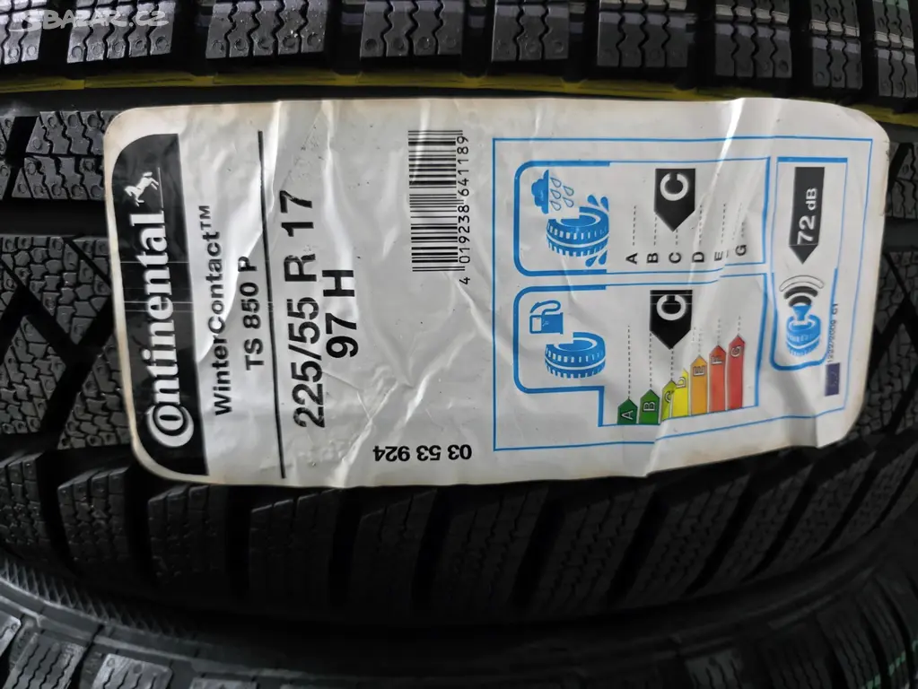 225/55 R17 97 H Continental TS 850 Zimní Nová 1 Ks