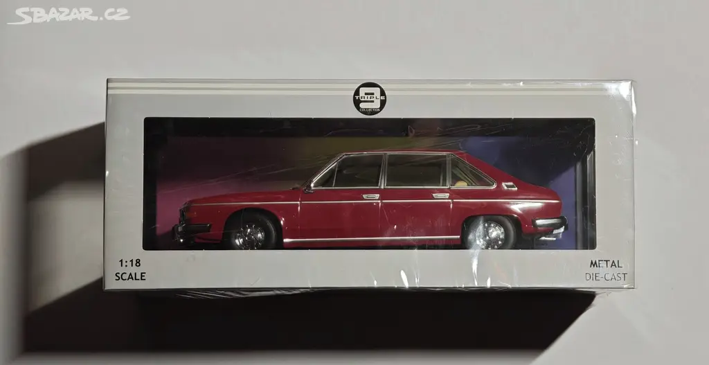 Tatra 613 (1979) Triple9 1:18 Červená - Tanvald - Bazar - Sbazar.cz