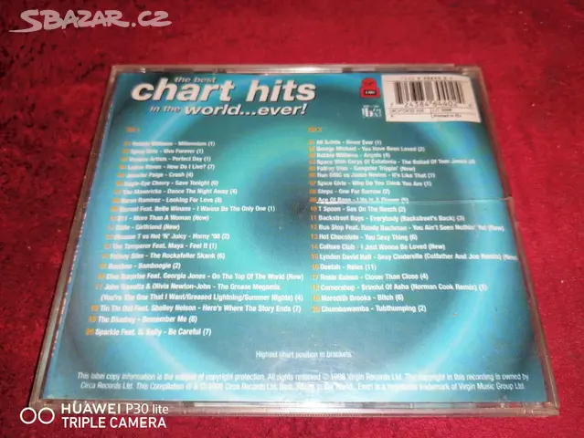 CD - chart hits 2cd č.8 - Ostrava-město - Bazar - Sbazar.cz