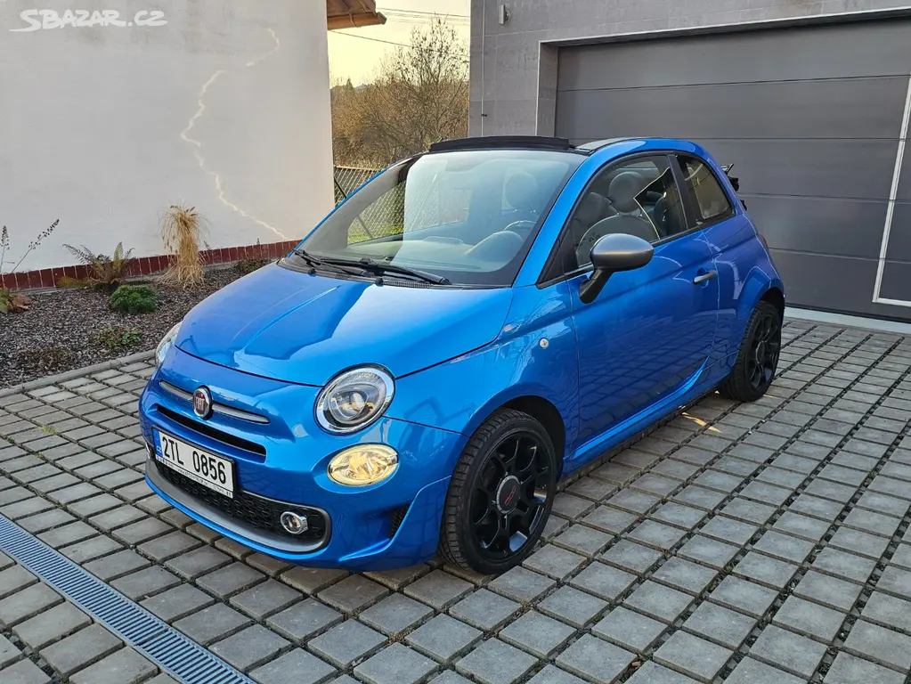 Fiat 500S cabrio (500C Sport), 71 000 km, nová STK