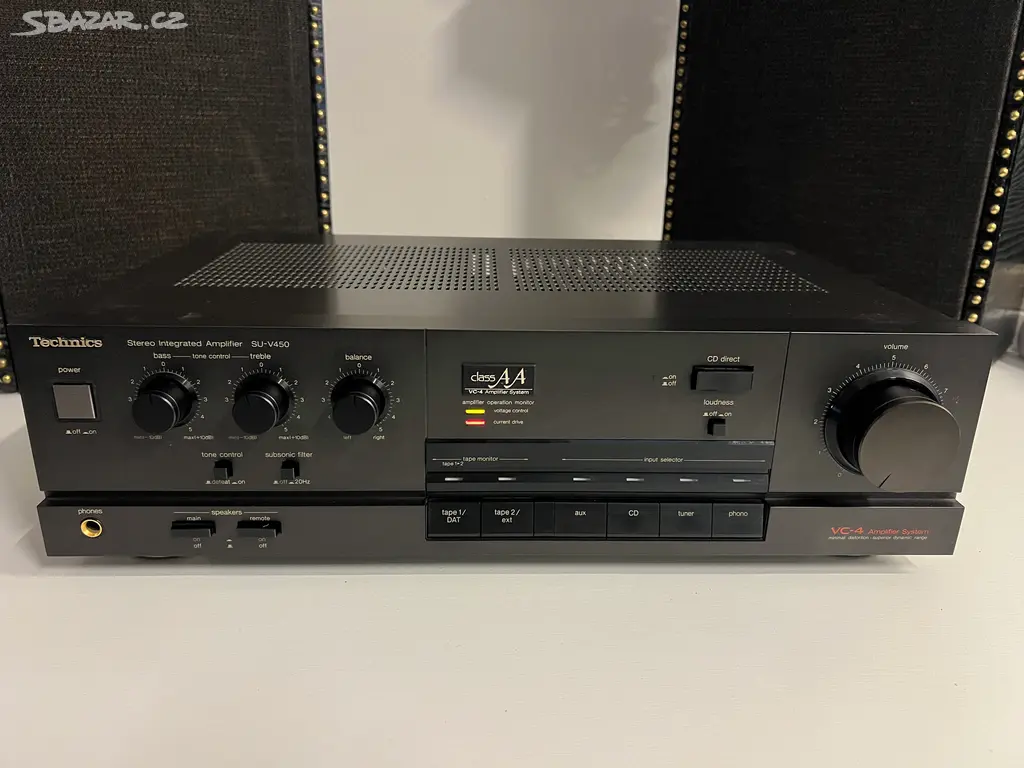 AMPLIFICATEUR AMPLIFICATEUR INTÉGRÉ Technics SU-V450 classe AA phono EN LÉGER PROBLÈME EUR 81,53