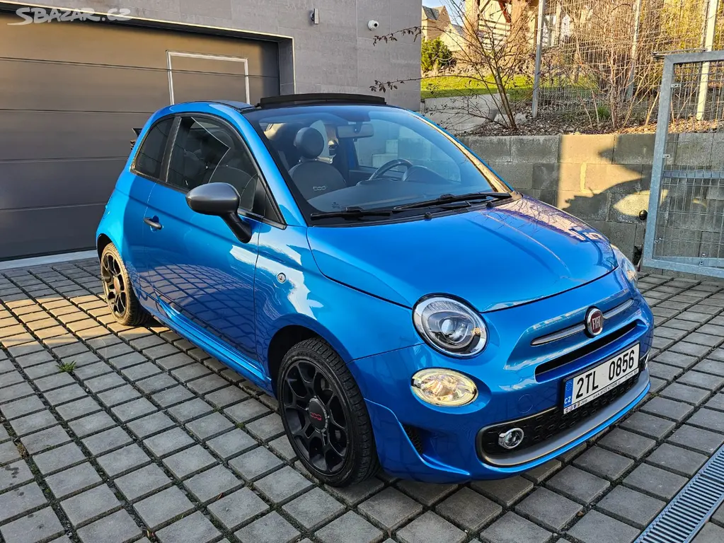 Fiat 500S cabrio (500C Sport), 71 000 km, nová STK - fotka 3