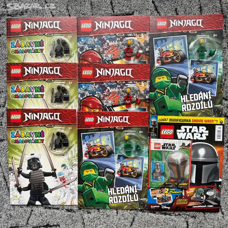 Náhled: LEGO časopisy s figurkou Ninjago, Star Wars - 7 ks