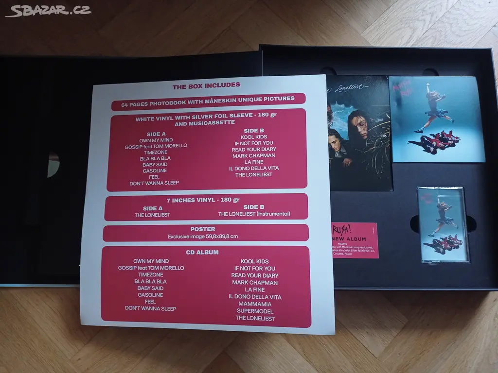 Maneskin - Rush vinyl, MC, CD, fan box - Praha, Libeň - Bazar - Sbazar.cz