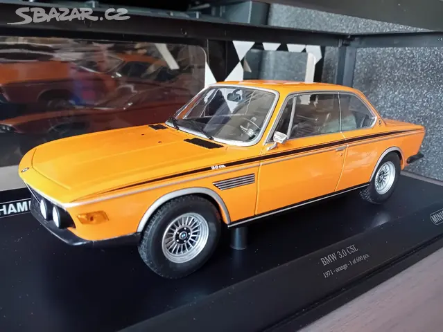 BMW 3.0 CSL E9 N2 Luigi Racing  Fierlant / P.Xhenceval Winners 24h Spa 1975 Minichamps 1 18