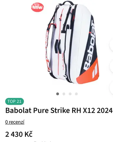 Tenisové rakety Babolat Pure Strike 98+Tenis taška - Liberec - Bazar ...
