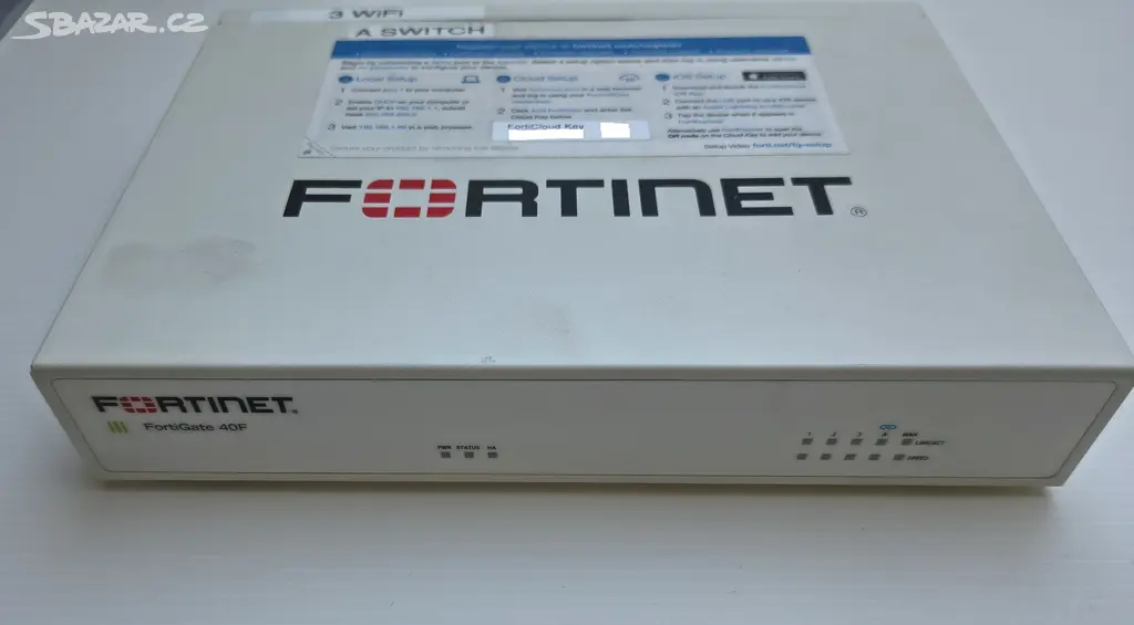Router FORTINET typ FortiGate 40F - Praha 6 - Bazar - Sbazar.cz